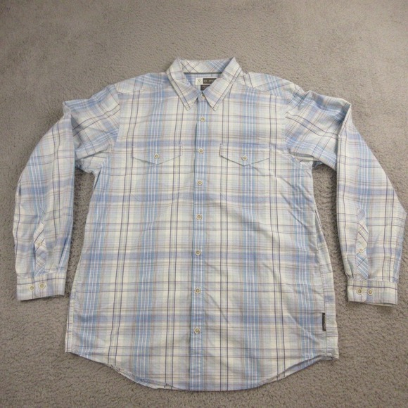 ExOfficio Mens Insect Shield Button Up shirt‎ size XL Roll Tab Fishing Hiking - Picture 1 of 9